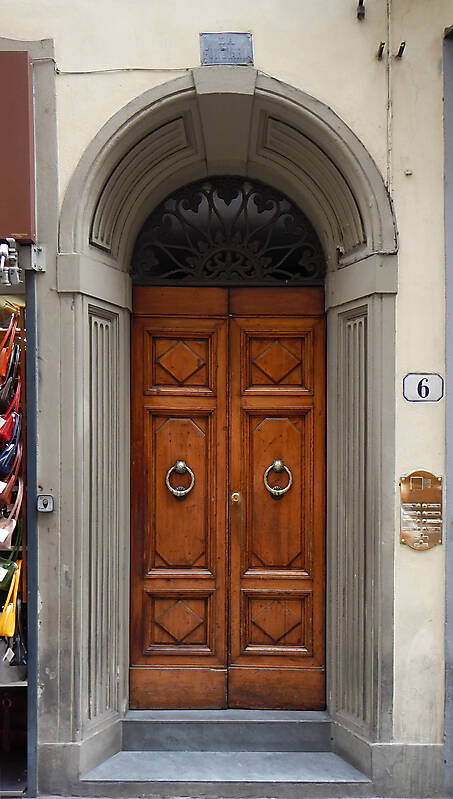 clean old style wood door 4