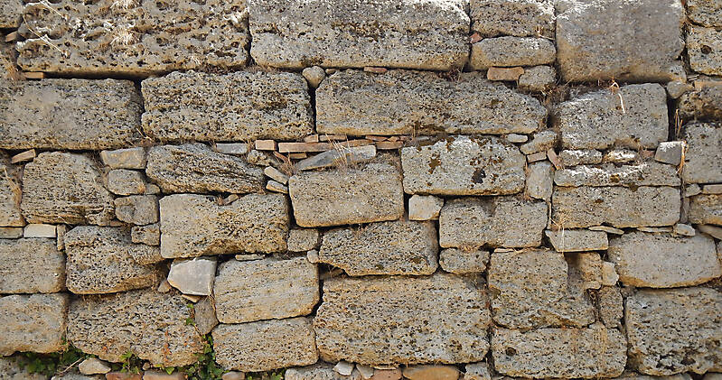 medieval rough stone blocks from athen 10