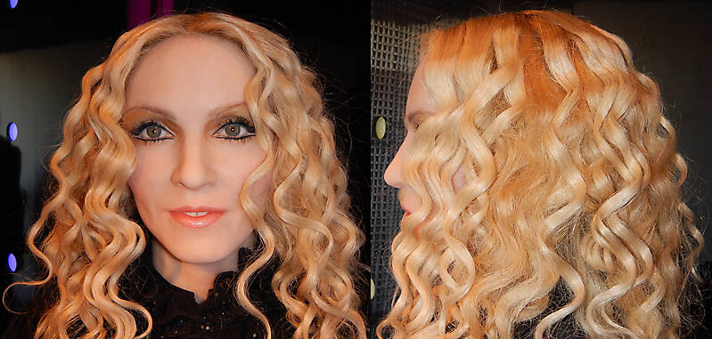 singer Madonna face texture