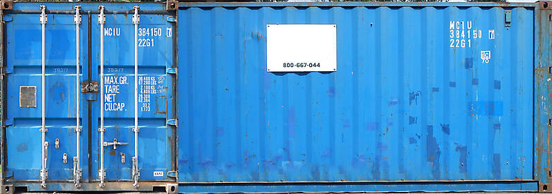container blue