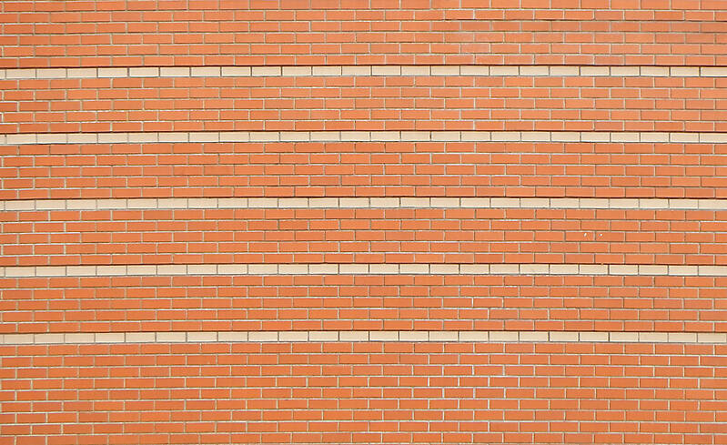 red bricks with lines