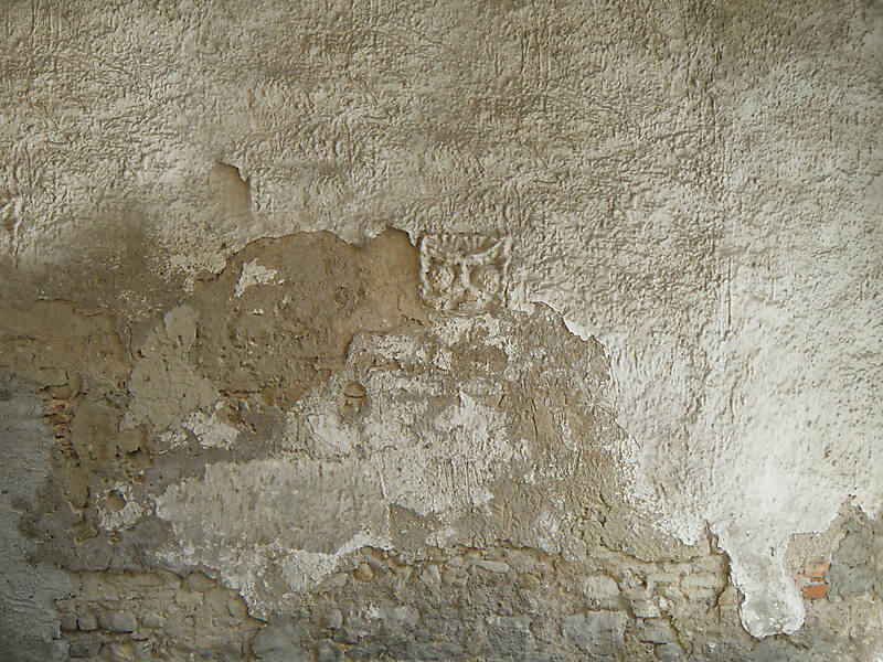 very old plaster wall