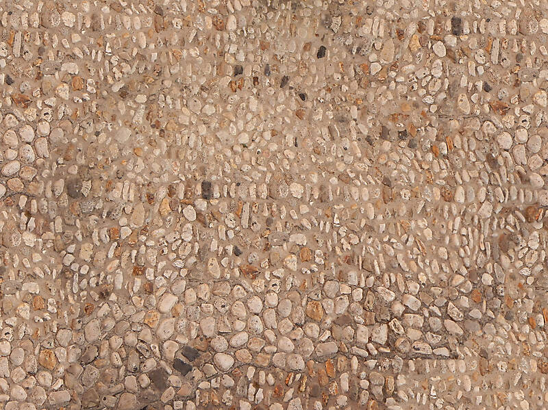 round pebbles floor
