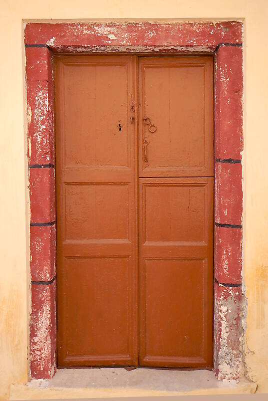 old clean decorated wood door 14
