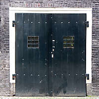 medieval big squared door