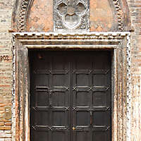 ornate wood door from venice 2