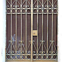 metal cage greece door 3