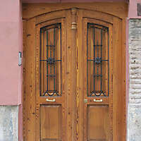 old ancient door from spain downtown 22