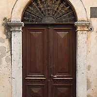 brown old stile door 7