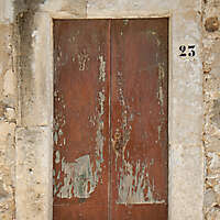 ancient very old rustic damaged door 8