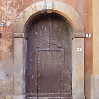 old scraped wood door 6