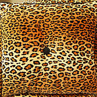 leopard fabric pillow