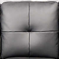 black leather backrest couch pillows matte