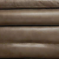 brown leather backrest with sewings 2