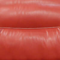 red leather backrest couch with sewings 2