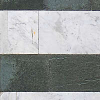 white and green marble