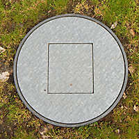 Galvanized round manhole 1