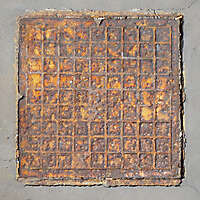 rusty sewer cover 2