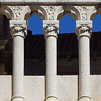 stone column balcony