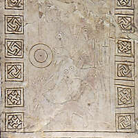 old iscription on stone plate 6