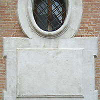 stone plate with window