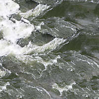river water with foam