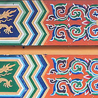 chinese painted planks ornaments