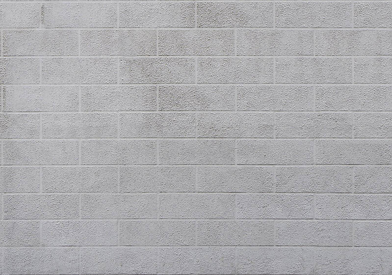 white plaster with bricks style