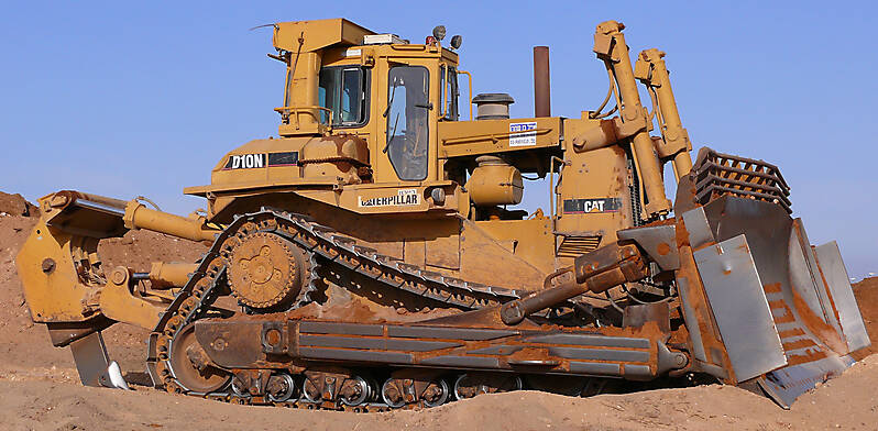 bulldozer cat