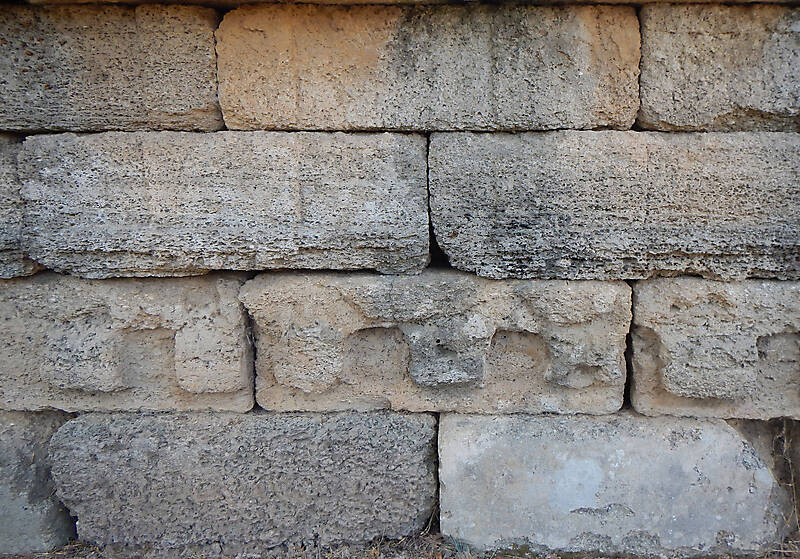 medieval rough stone blocks from athen 11