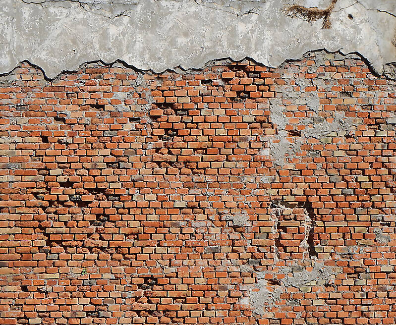 old red bricks wall Dubrovnik