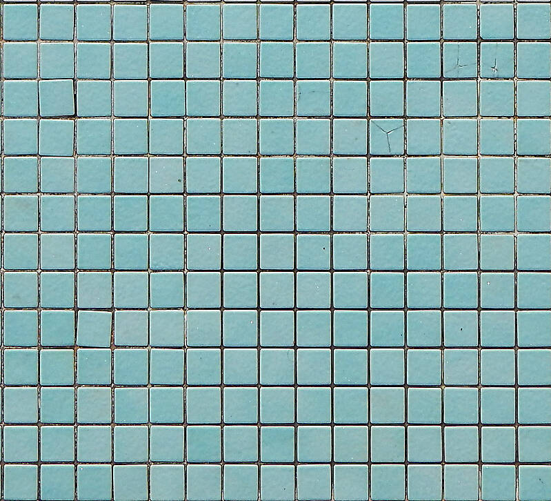 mosaic pool tiles green