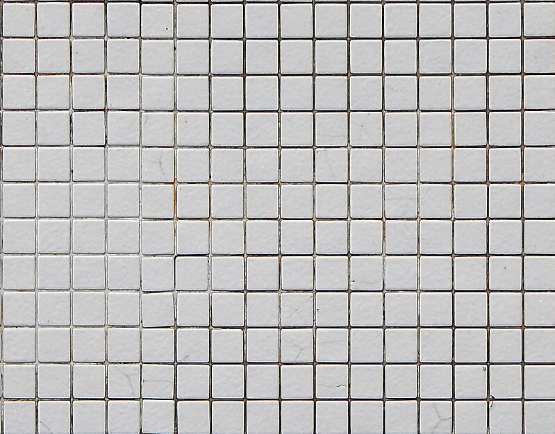 mosaic pool tiles white