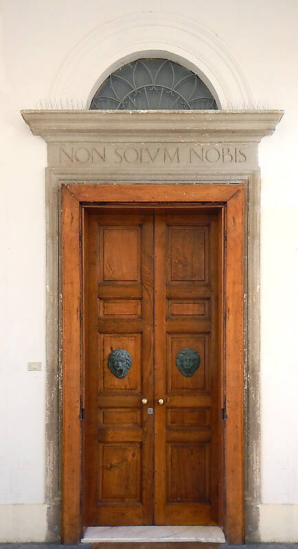 ornate wood door