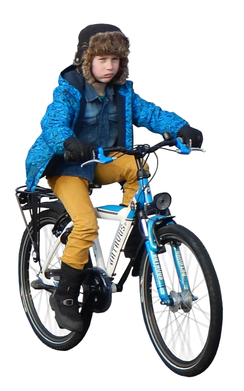 kid on bike alpha