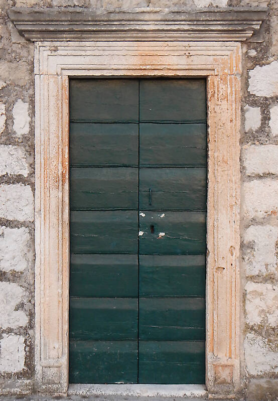 green old stile door 8