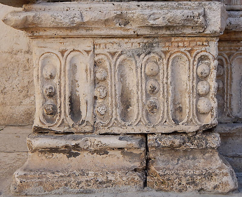 very old stone decoration 36
