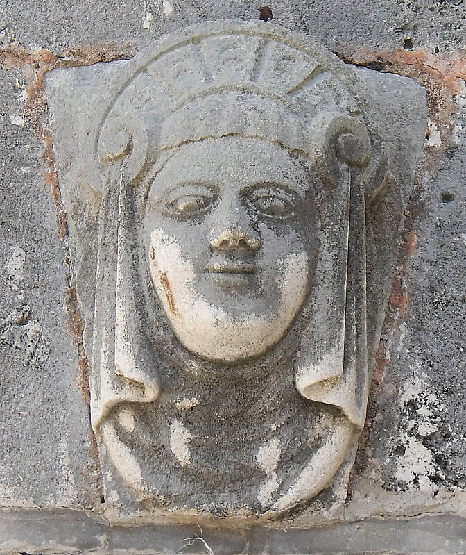 stone ornament face