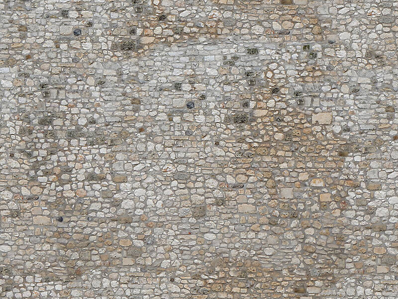 stone bricks wall with door 6