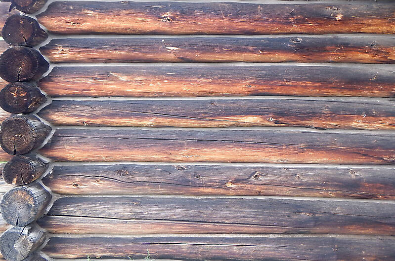 wood logs cabin 1