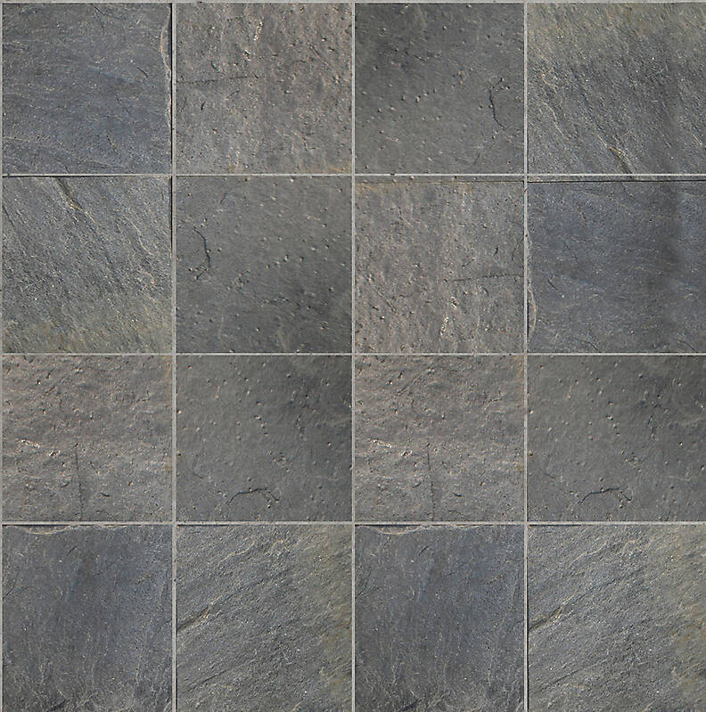 tiles black natural slate stone grout