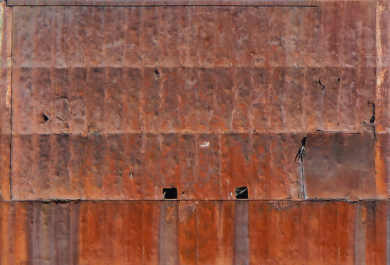 destroyed rusty surface big scale
