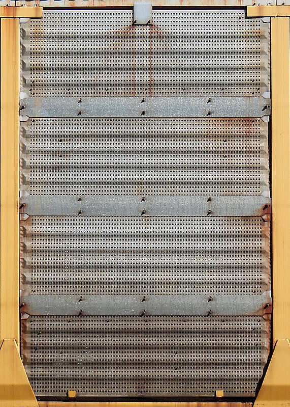 rusty metal panel with holes 2