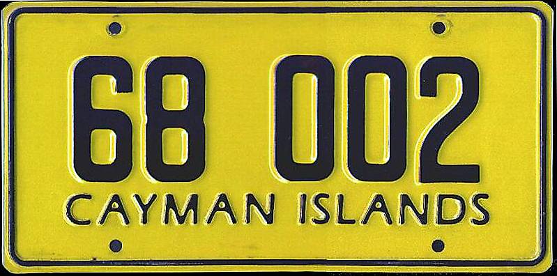 cayman car plate 3