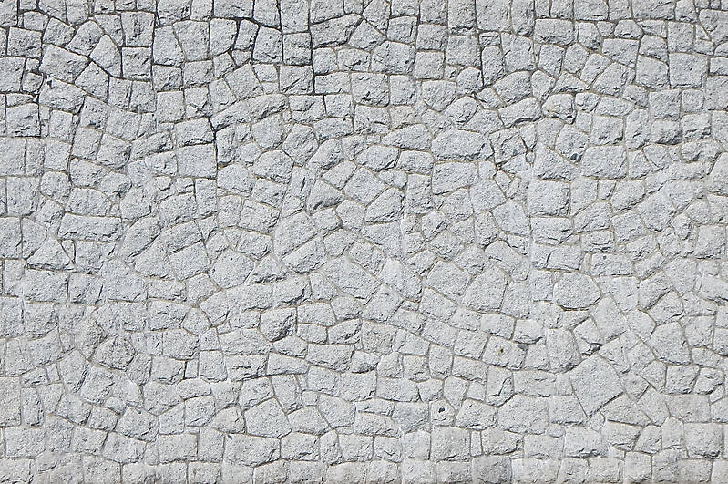 irregular sized stone block wall 3