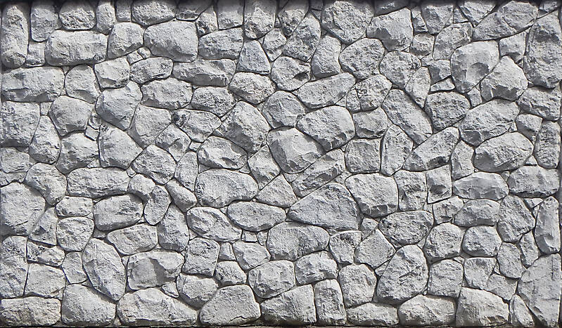 irregular sized stone block wall 1