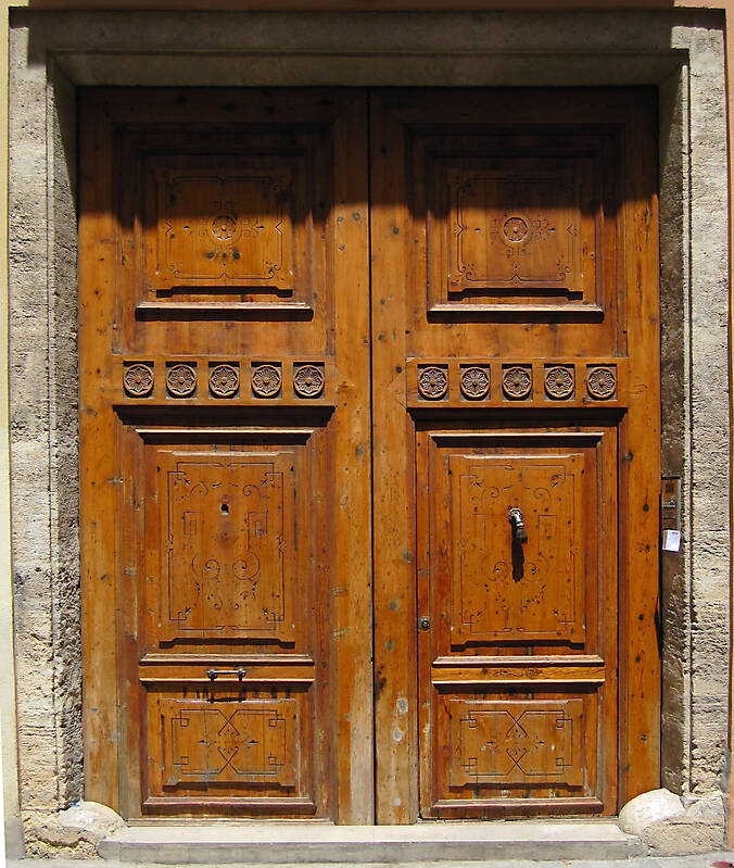 old ancient door from spain downtown 6