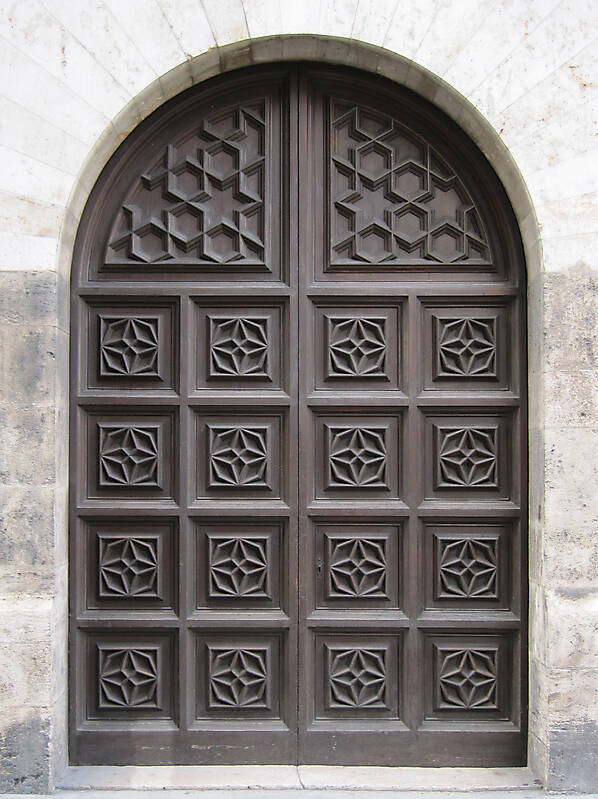 old ancient door from spain downtown 10