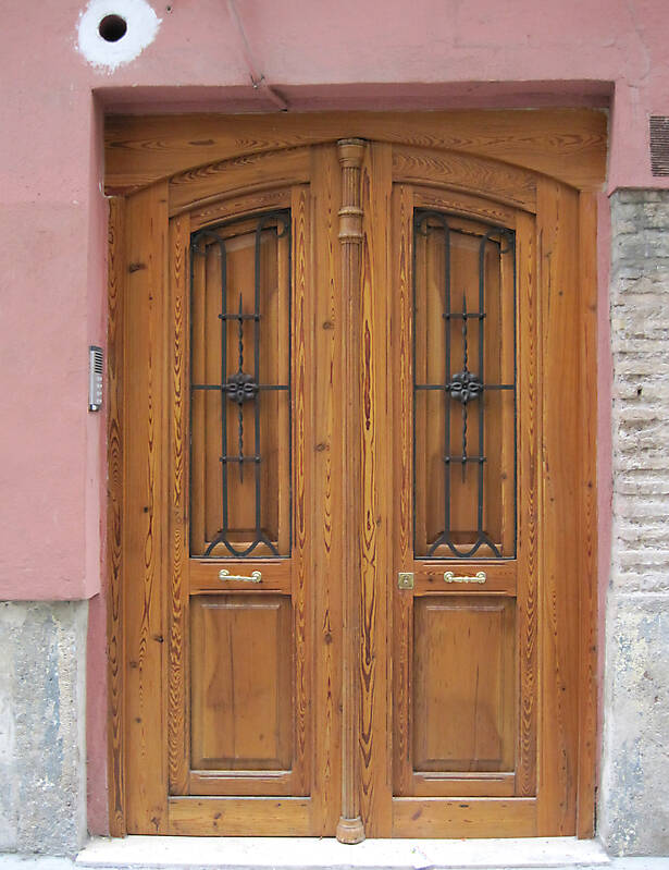 old ancient door from spain downtown 22