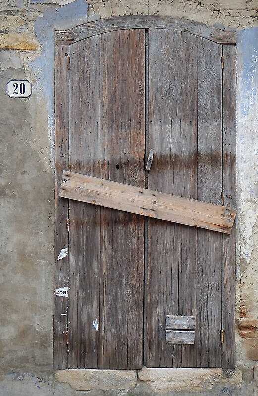 ancient very old rustic damaged door 2